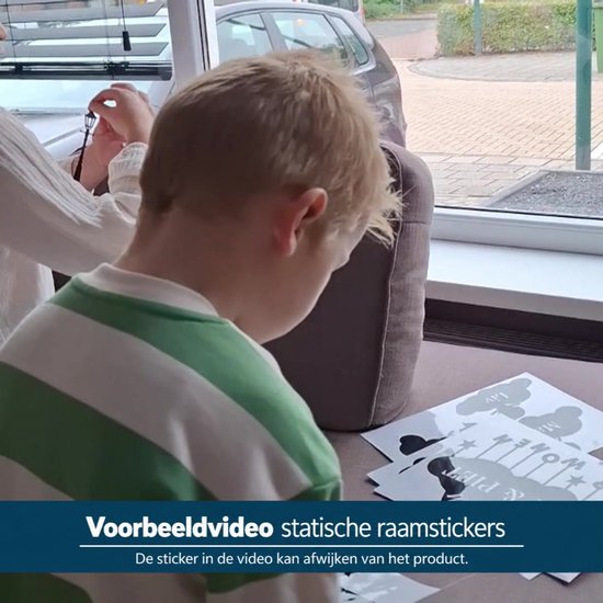 Raamstickers Sinterklaas XL 64-delig – Elk jaar opnieuw te gebruiken