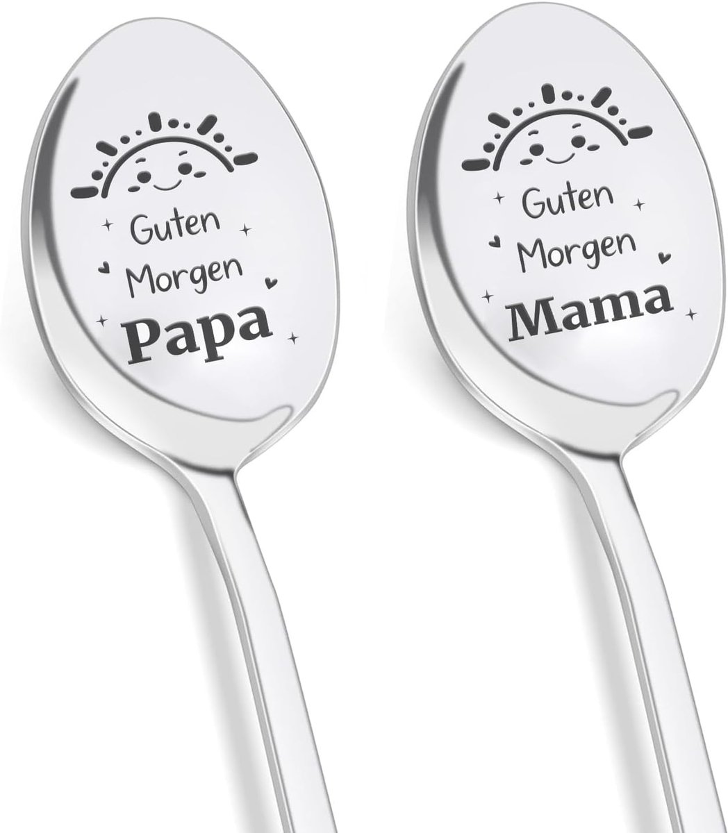Koffielepels, cadeaus voor mama en papa met gravure A