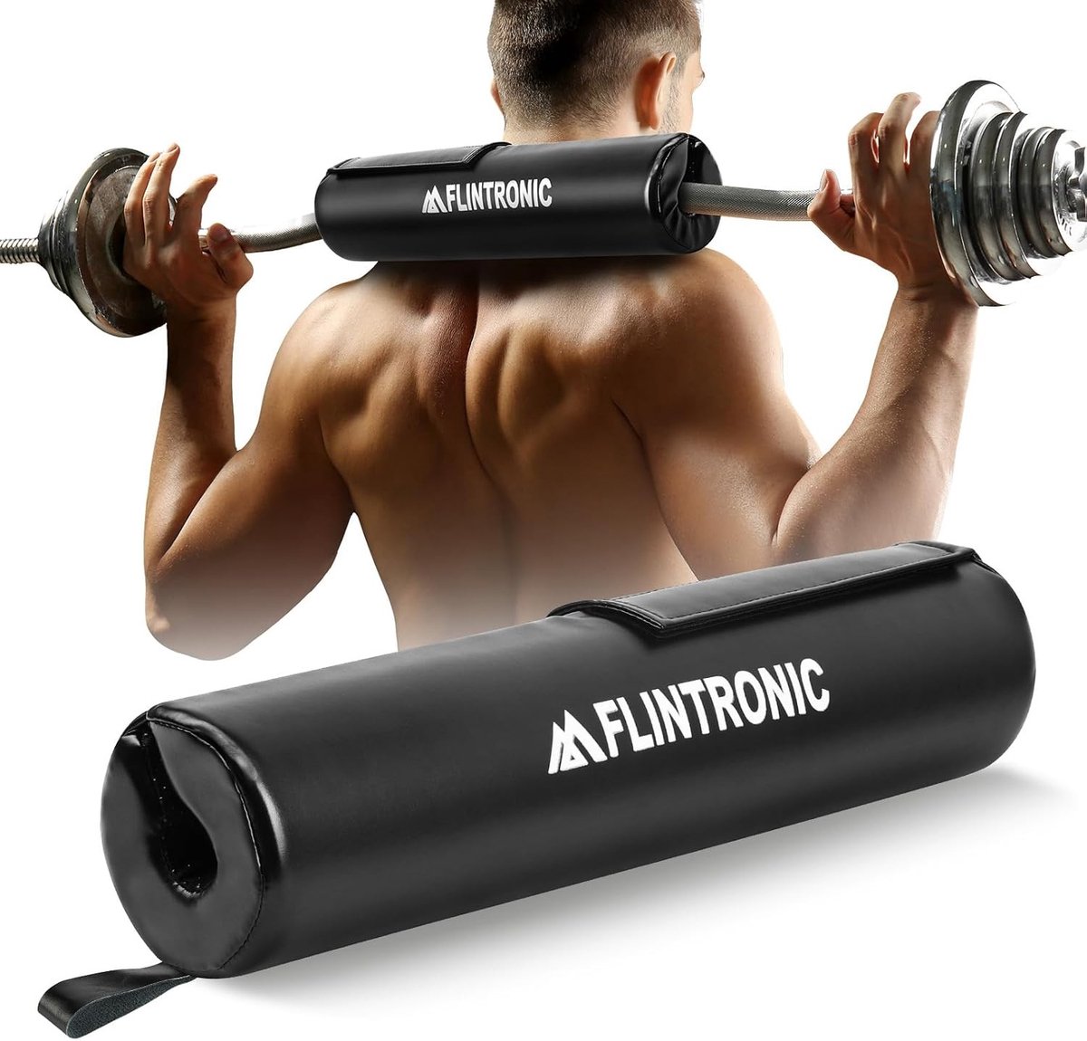 Extra Dikke Halter Kussen voor Comfort bij Hip Thrusts, Squats en Gewichtheffen - Bescherming voor Nek en Schouders met Klittenbandsluiting