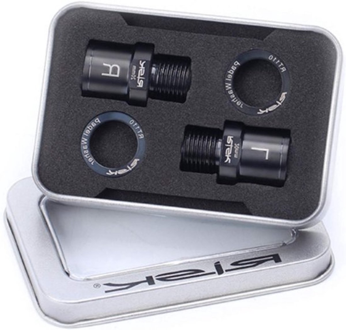 pedaalverlengers voor fietsen - stevige titaniumlegering, 9/16"-adapters - voor SPD, MTB, BMX en racefietsen