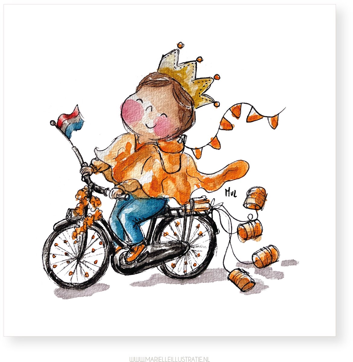 koningsdag optocht fiets