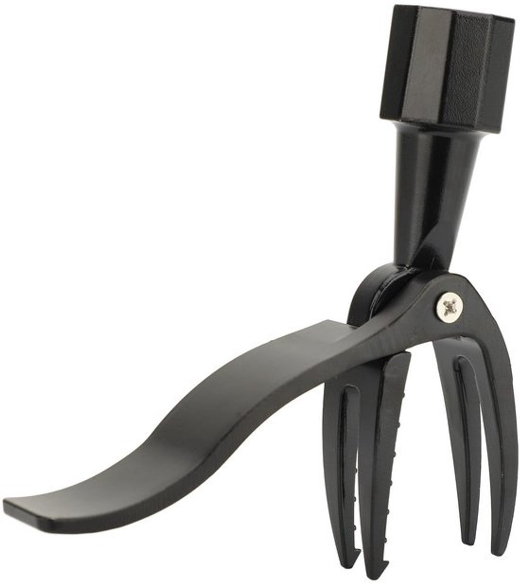 Dailygoods - Staande onkruidtrekker - 4-klauwige staande wiedstok - draagbare roestvrijstalen onkruidplukker voor tuin- en gazononderhoud