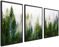 Ag.art deco Set van 3 Poster 30x40cm Zonder Lijst Wanddecoratie