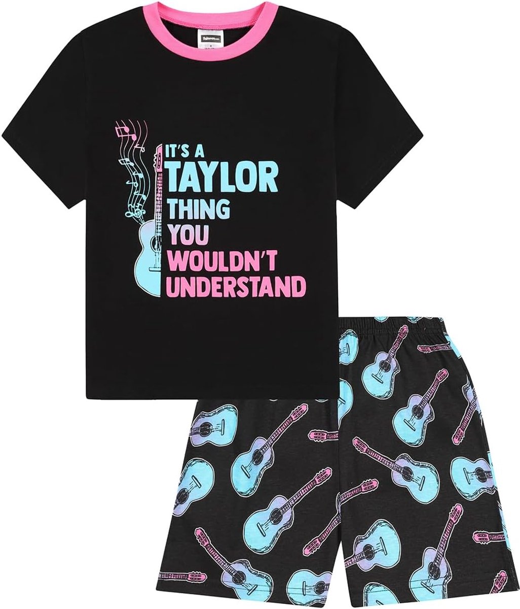 It's a Taylor Thing, You Wouldn't Understand Zwart-blauwe korte pyjama