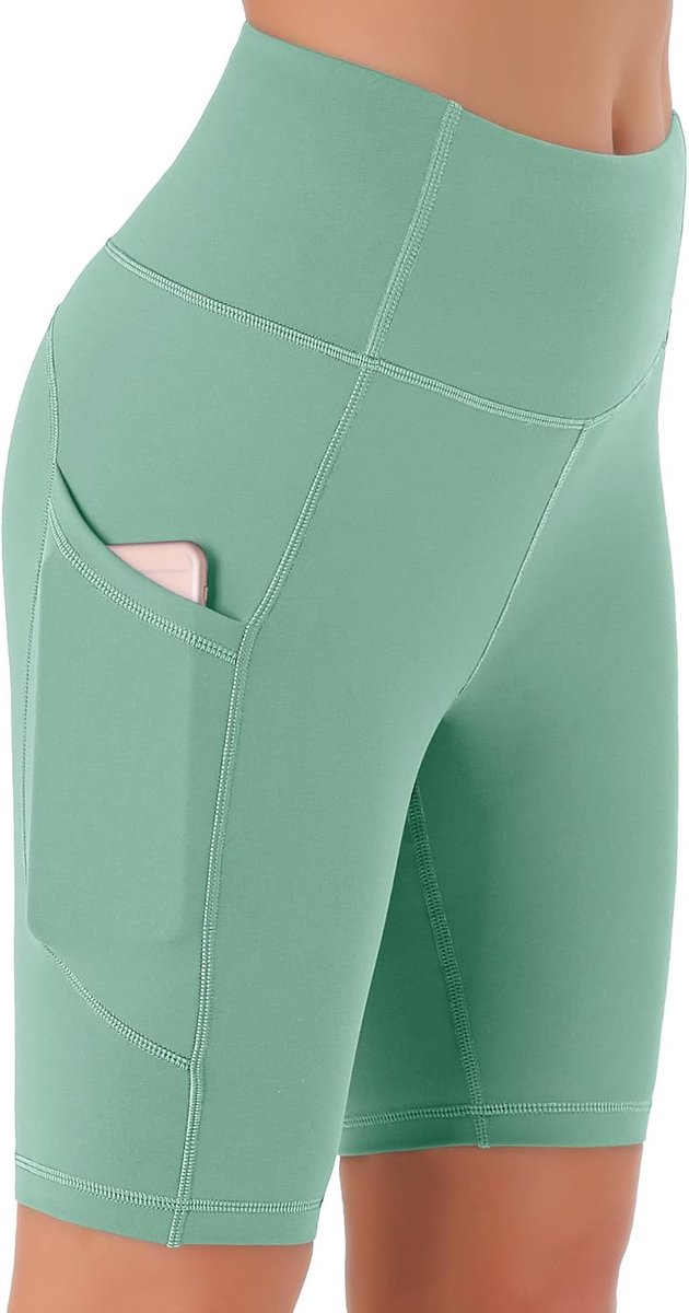 Sportlegging voor dames, met zakken, ondoorzichtig, sportbroek yogabroek, streetwear