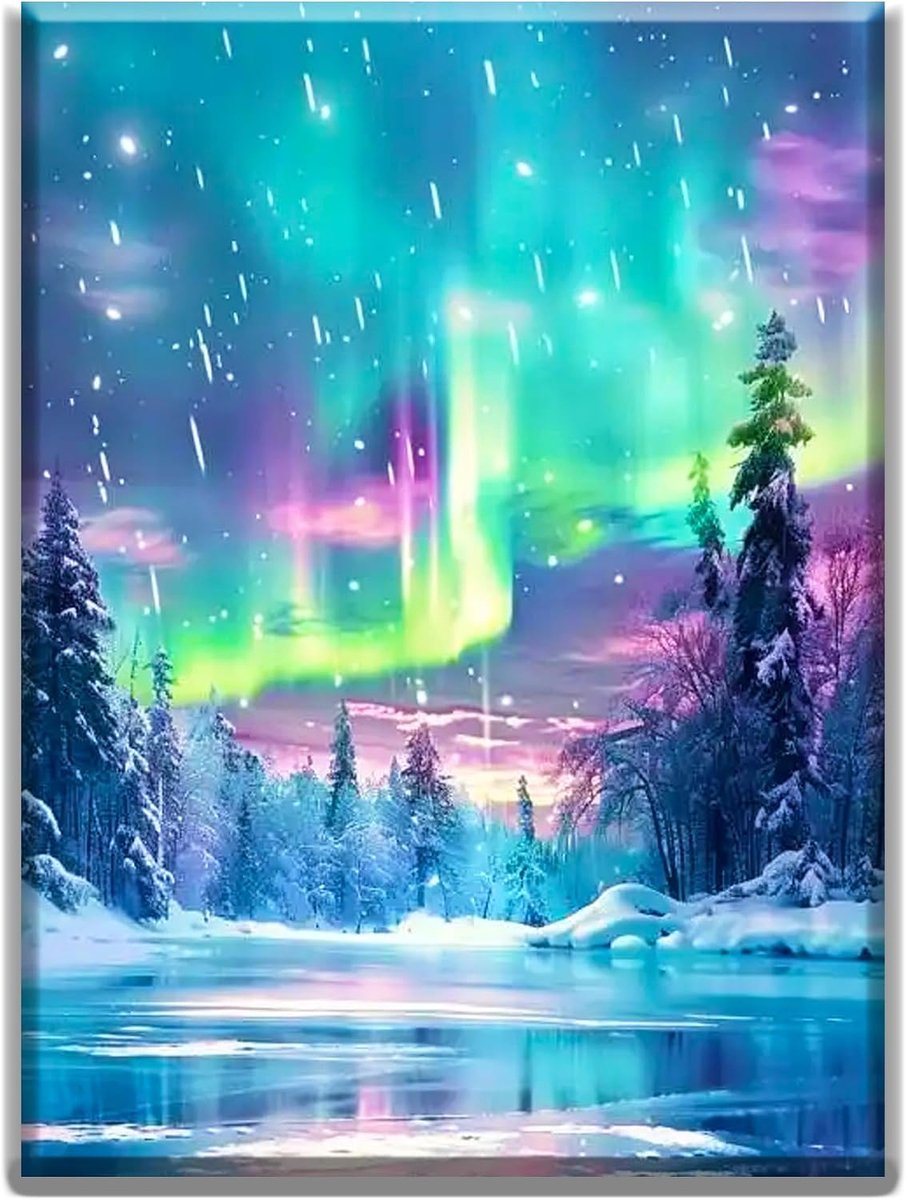 Diamond Painting voor volwassenen, 5D diamond painting, foto's, doe-het-zelf mozaïek maken, knutselset, 30 x 40 cm, diamond paintingset voor volwassenen en kinderen, cadeaus en wandafbeeldingen
