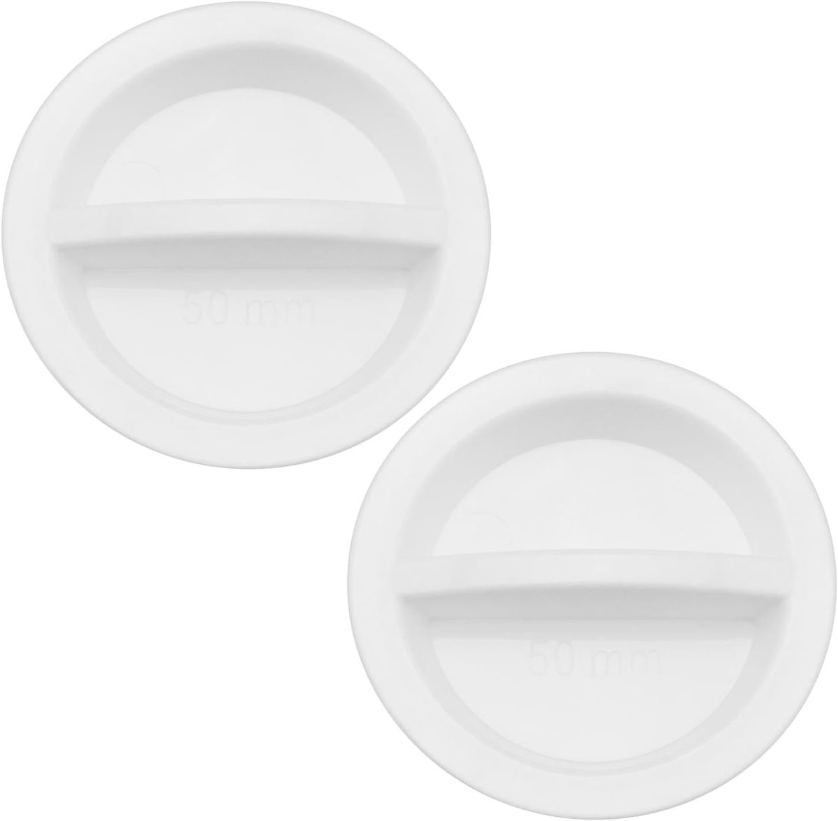 2 Stks 50mm Siliconen Ronde Snap in Locking Hole Plugs Afdichting Plugs Rubber Panel Seal Cover Flush Type Panel Sink Plug Sluiting Afvoer Plug voor Keuken Gootsteen