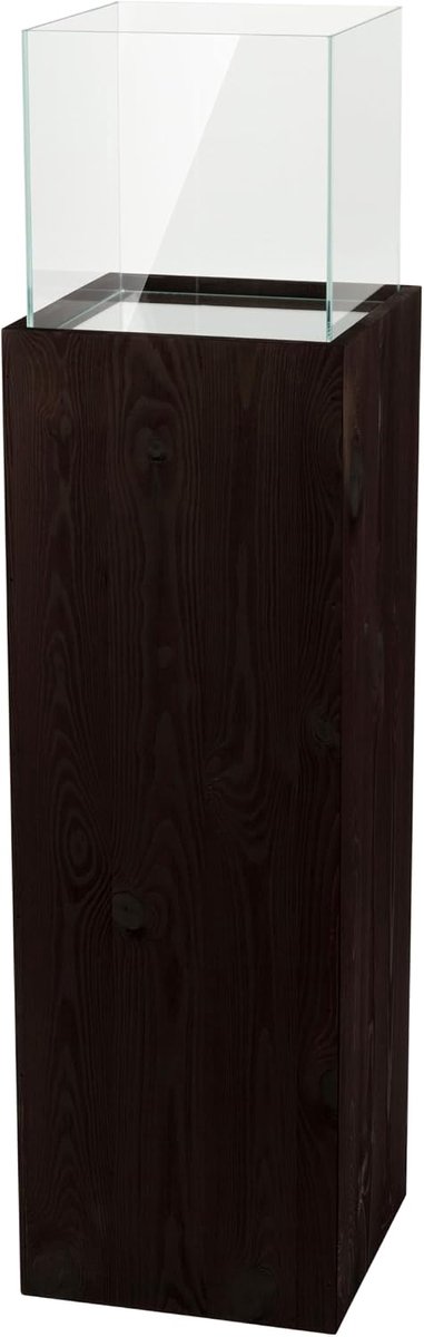 Decoratieve vloerlantaarn voor woonkamer, balkon of terras, donkerbruin, 100 cm hoog