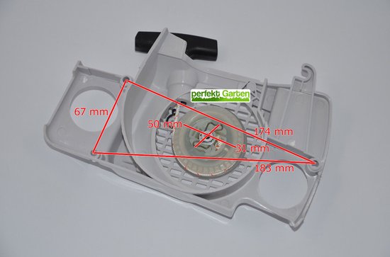 terugslagstarter voor STIHL 017, 018, MS170, MS180, 1130 080 2100 / 1130 080 2103 kettingzaag — afbeelding 2