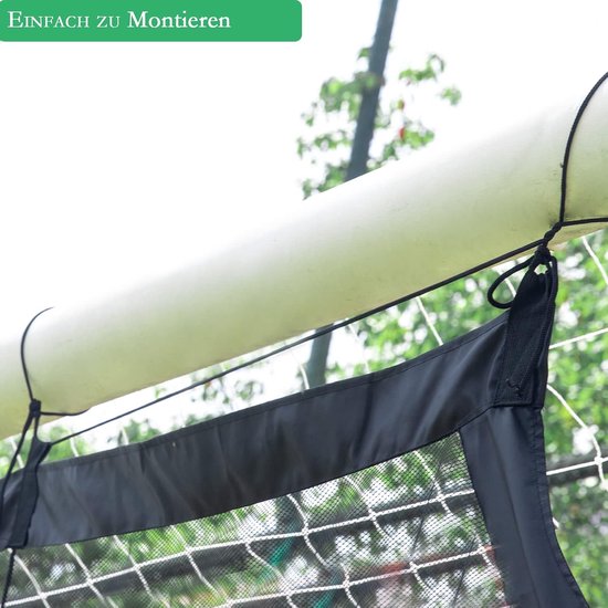 Doelwand, net met 9 schietgaten, ingesteld voor voetbaloefeningen, voetbalnet voor voetbaldoelen, doelwand, net voor doelen (voetbaldoel niet inbegrepen) — afbeelding 4