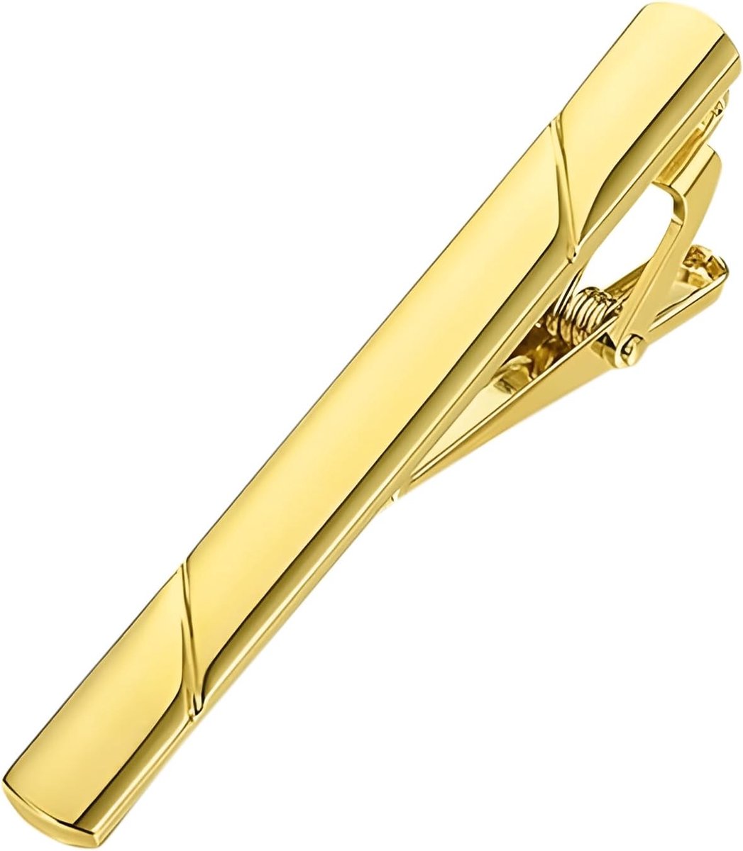 Men's Tie Clip – Slim Metal Tie Clip & Pin, Durable Polished Tie Clip for Formal Wear (Silver/Gold) - ShopVlot