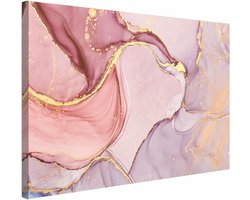 AREDE Pictures Wall Decoration Canvas Marble Pink Texture Art Decoration Living Room Decor Room Wall Pictures Modern - ShopVlot
