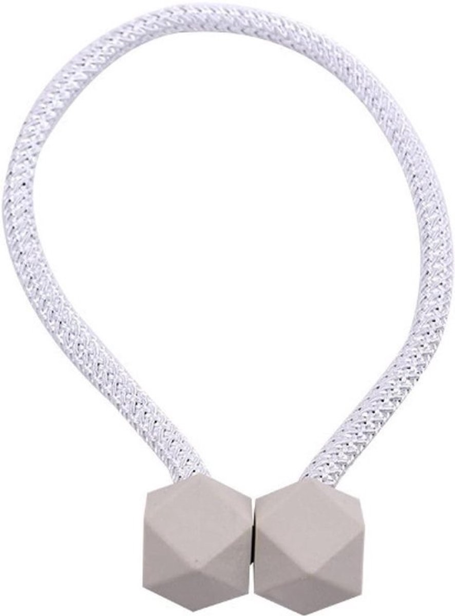 Gordijnaccessoires - Vouwhouders - Voor het versieren van gordijnen - Moderne stijl - 2 stuks - Wit