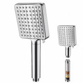BOTC Douchekop met Hoge druk en Filter - Model: Z028 - douchekop regendouche - 6 Sproeistanden - Waterbesparende - Zilver