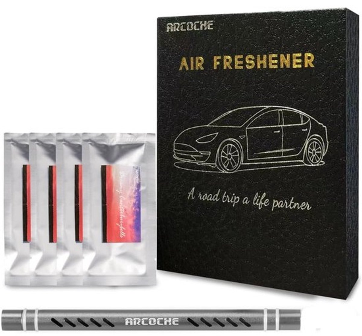 Luchtverfrissers voor de auto - Diffusers voor Model 3 en Model Y met natuurlijke geuren
