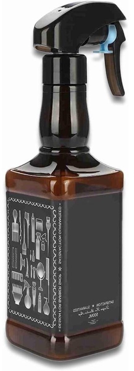 Sprayfles voor kappers, 500 ml - Plastic haar tools - Watersproeier voor salon - Bruinkleurige fles