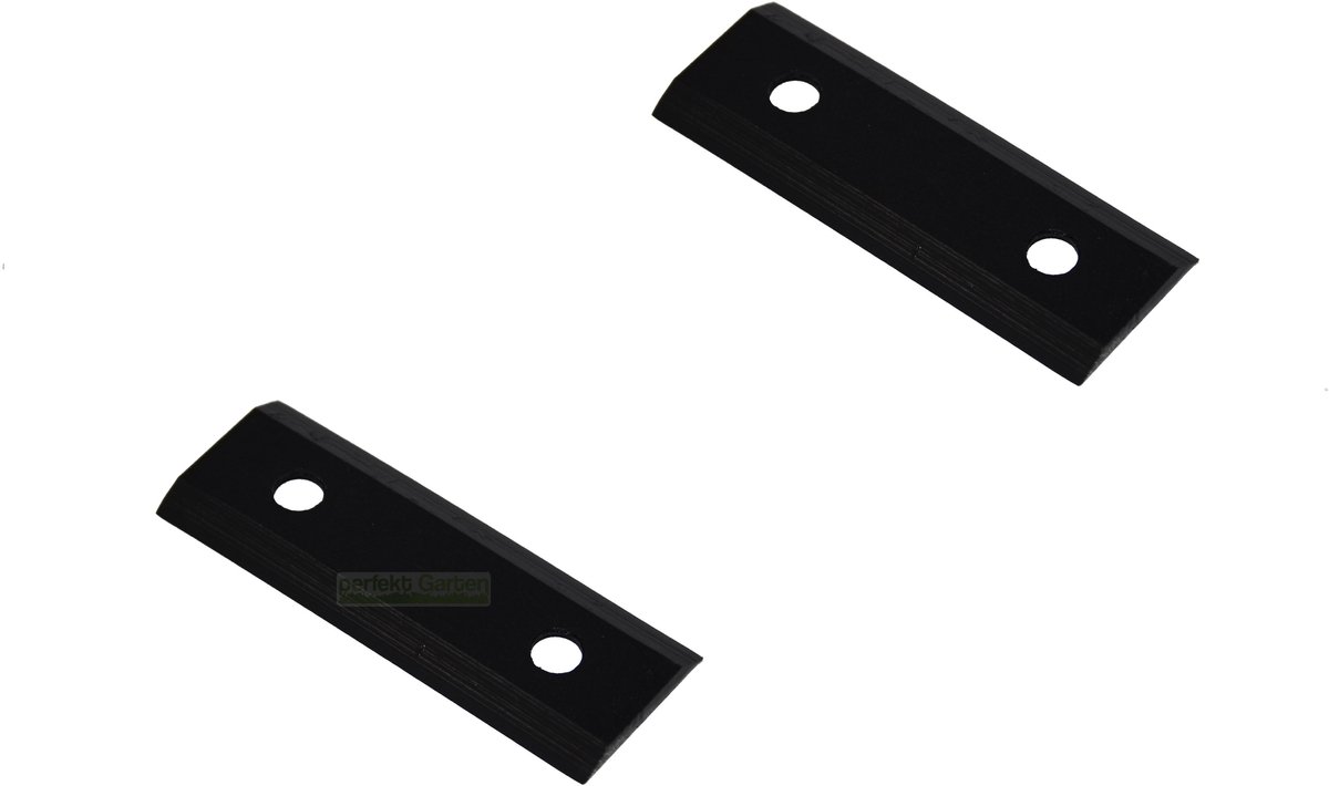 2 x 7,5 cm mes voor versnipperaar / houtversnipperaar voor LESCHA ZAK 1500, 2002; 53350, 3841, 53351