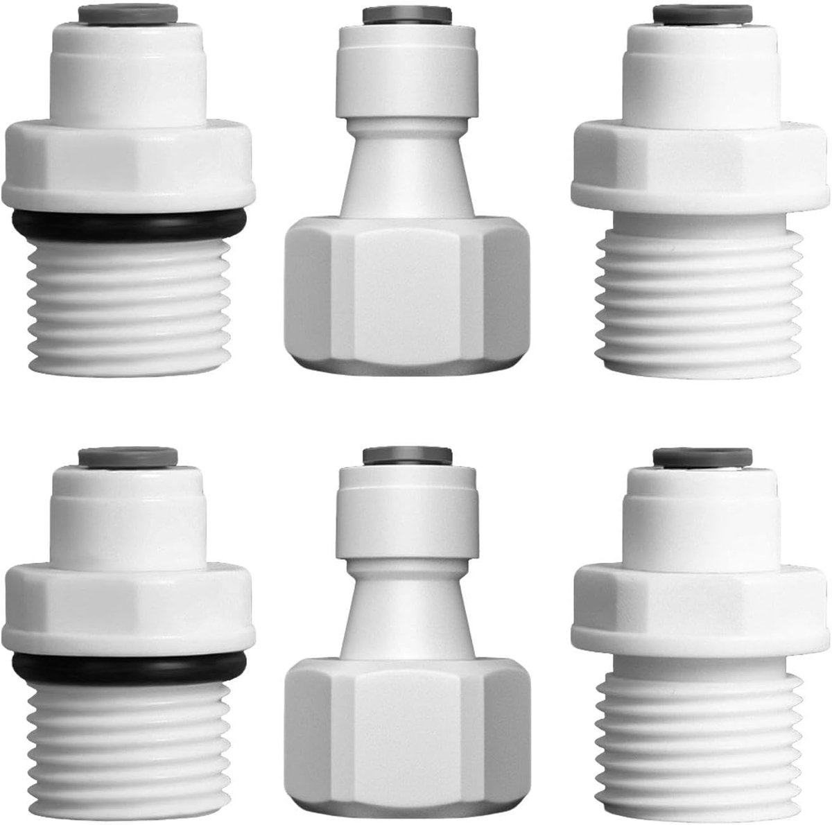 6 Snelle Koppelingen, Snelle Koppelingstoebehoren Voor Waterzuiveringsinstallatie, Snelle En Praktische Installatie Van De Waterpijp, Geschikt Voor Allerlei Pijpen.