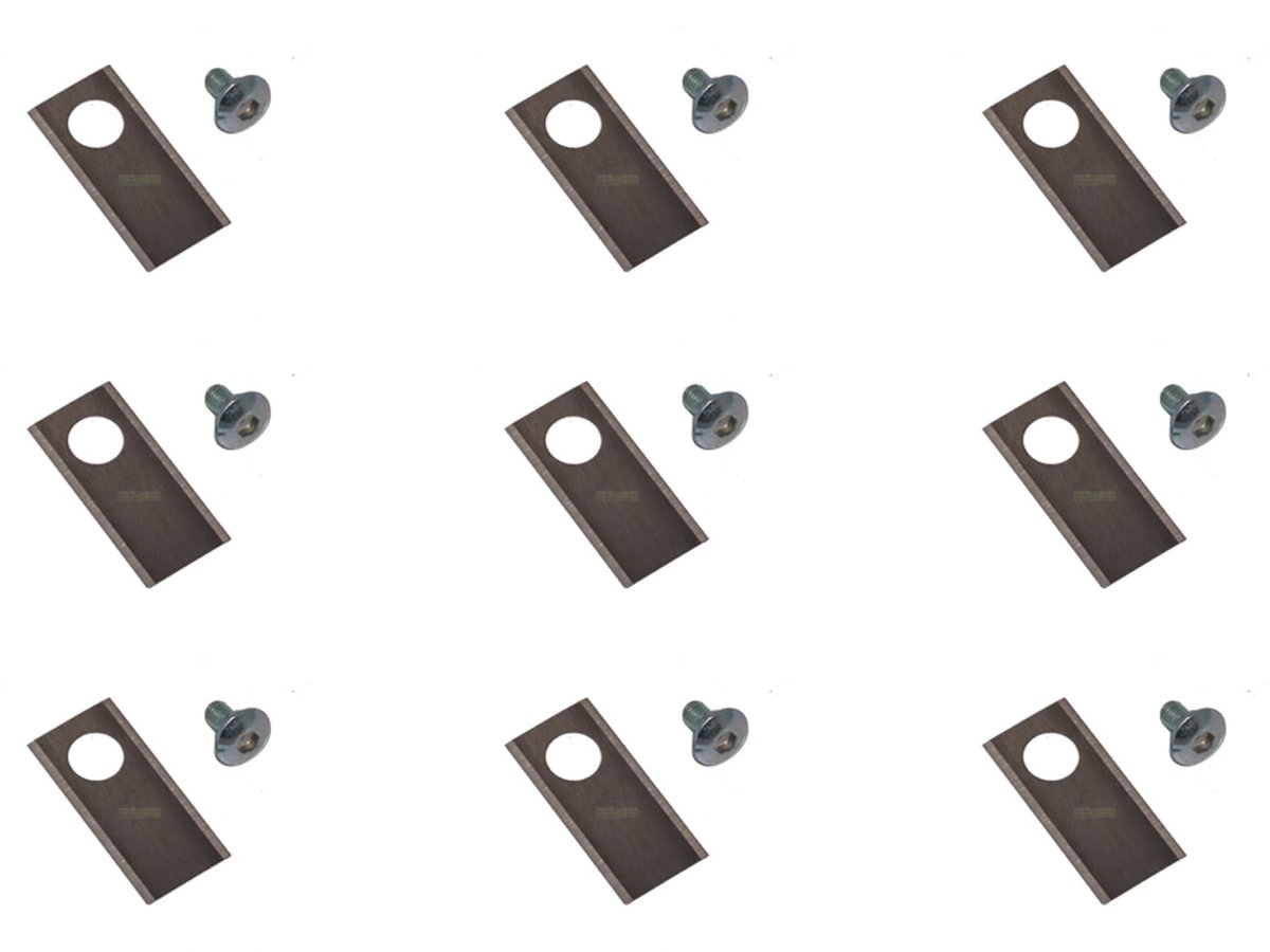 Roestvrijstalen mes van 9 x 3,9 cm voor de robotmaaier Honda Miimo HRM 300, 310, 500, 520 en 3000
