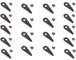 Roestvrijstalen mes van 18 x 4,9 cm voor de robotmaaier BOSCH Indego 350, 400, 1000, 1100 en 1200 Connect
