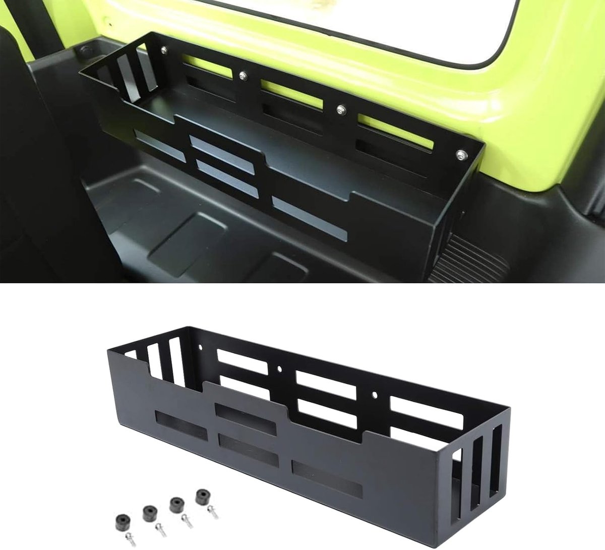 Car Side Trunk Organizer, Tailgate Storage Box for Suzuki Jimny JB64 JB74 2019-2024 (Aluminum 1piece) - ShopVlot