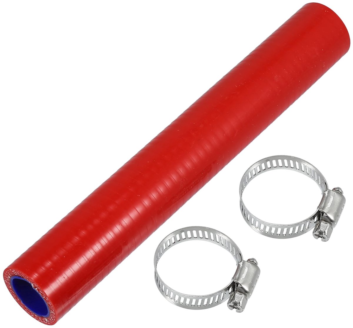 QUARKZMAN 1 set 20 mm 0,79 inch ID 200 mm 7,87 inch lengte 0 graden rood blauw auto siliconen slang met klemmen - ShopVlot