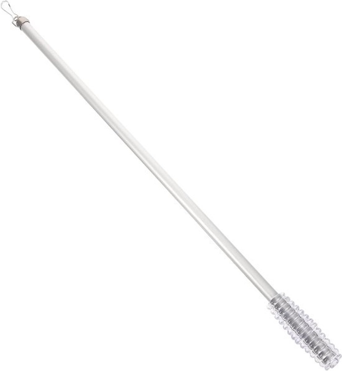 Gordijn trekstang - Gordijnroede - Voor het openen van gordijnen - Lichtgewicht aluminium - 55 cm - Zilver