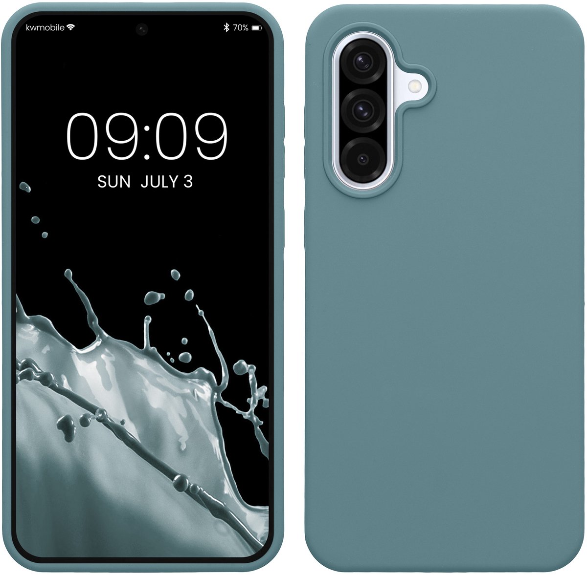 kwmobile telefoonhoesje geschikt voor Samsung Galaxy A36 5G - Hoesje met siliconen coating - Smartphone case in antieksteen
