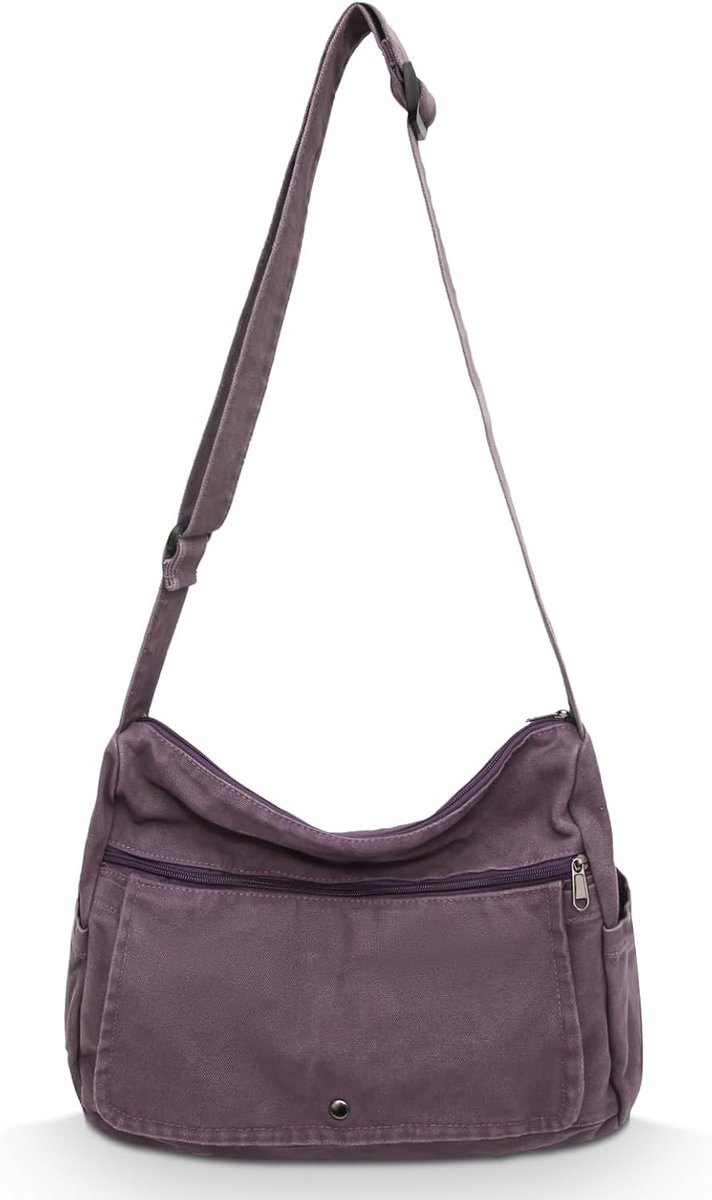 Unisex Canvas Schoudertas van Oxford Stof voor Dagelijks Gebruik, Kantoor en Reizen - Duurzaam en Stijlvol