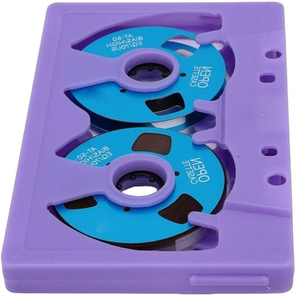 Cassettebandje voor muziekopname - audio tape - voor mixtapes - visueel esthetisch - 50 minuten - zilver