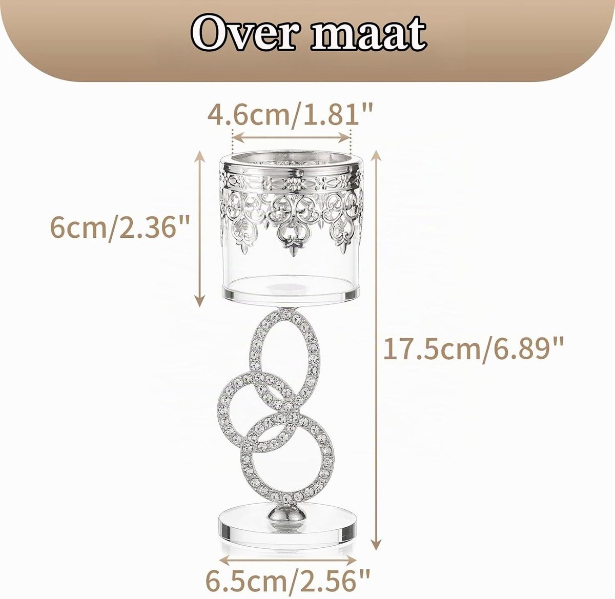 Elegante Crystal Glass Tealight Houder Set van 2 - Stijlvolle Kaarsenstandaards voor Pillar Kaarsen, Perfect voor Bruiloften, Feestjes en Woonkamer Decoratie — cadeau in Wonen & Interieur - foto 4
