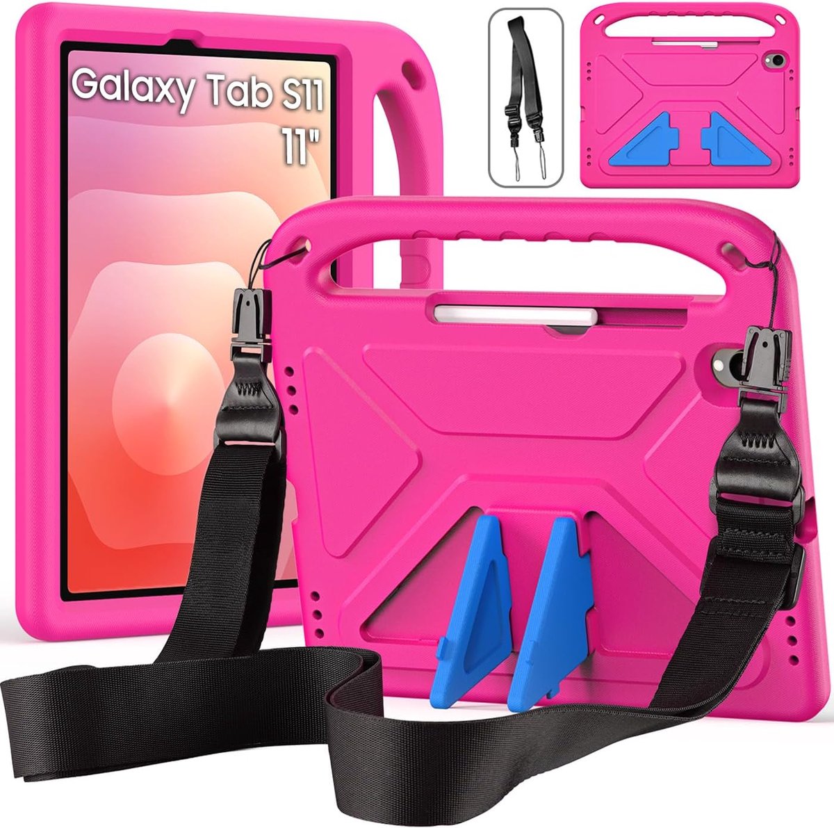 Kinder hoes voor Samsung Galaxy Tab S11 11 inch 2025 (SM-X730/X736B), Eva Lichtgewicht Stootvast Beschermhoes met - ShopVlot