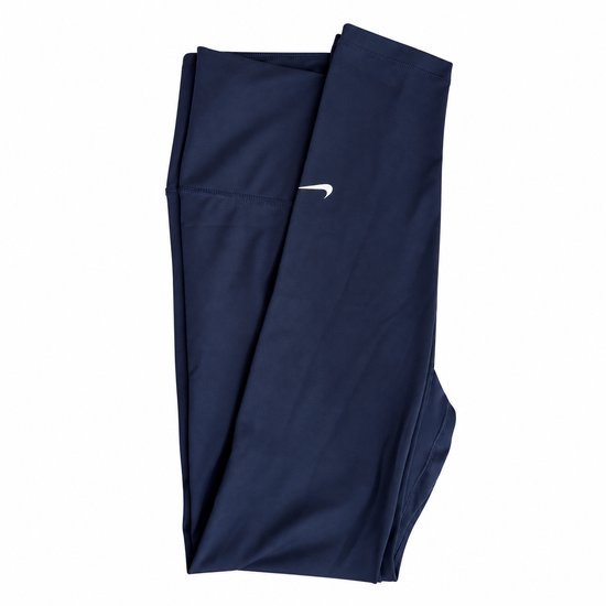 Nike One Dri-FIT High-Rise 7/8 Pocket - Legging - Maat S - Midnight Navy/White / Donkerblauw Wit - Nike One - Training - Dames Legging voor Vrouwen van Nike — afbeelding 5