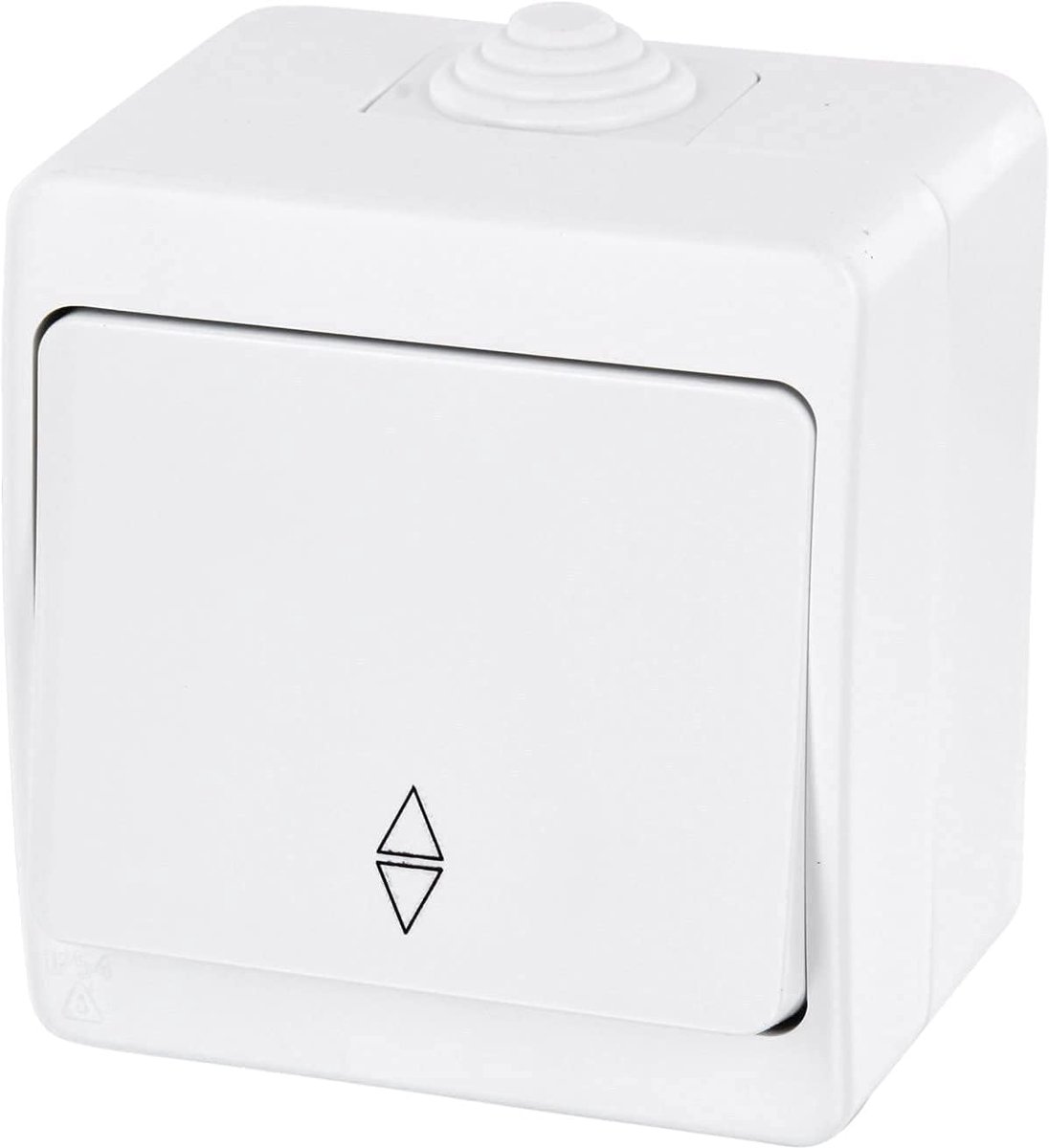 Surface mounted switch IP54 - all-in-one - series G1 pure white - ShopVlot