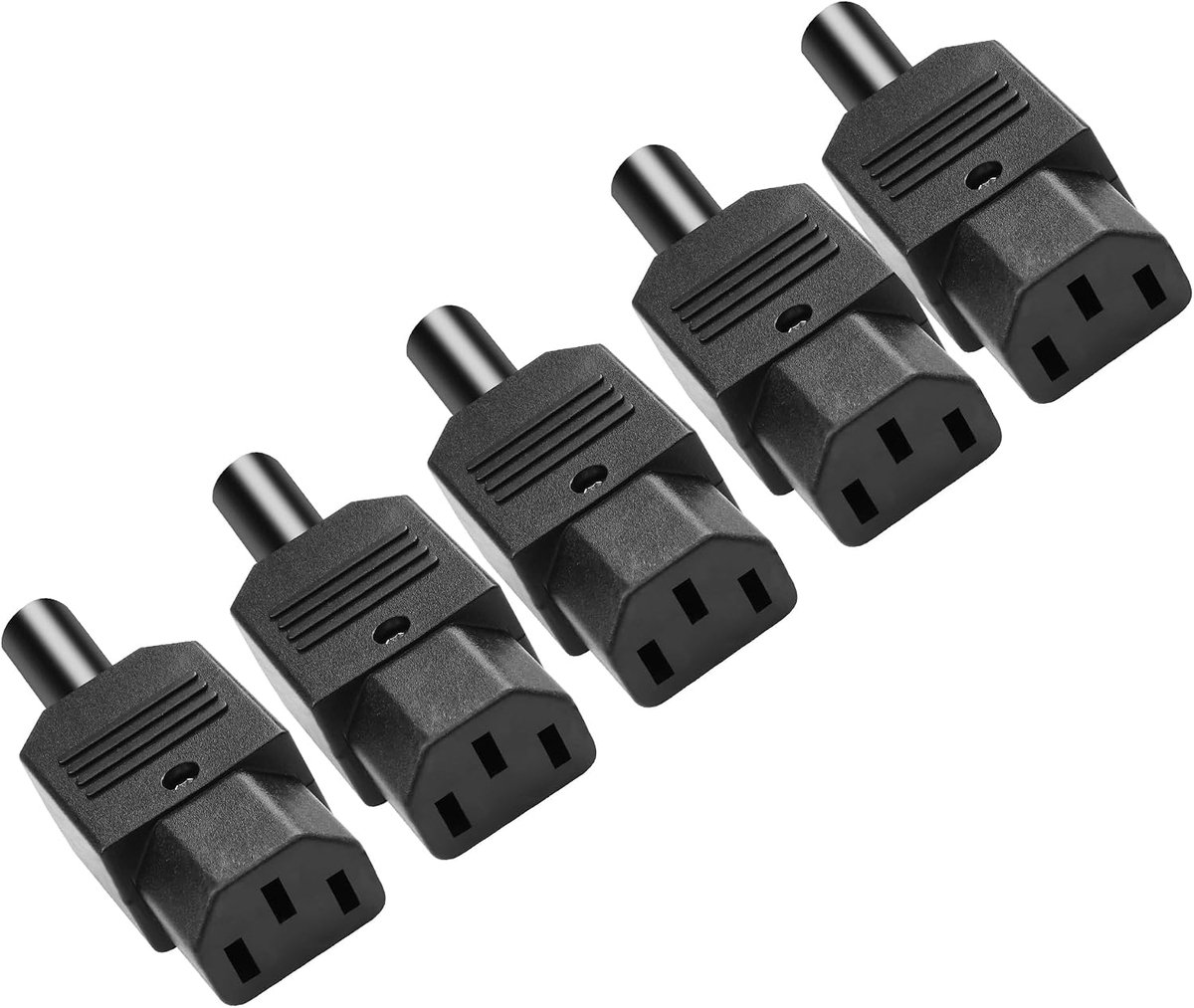 IEC C13 Power Plug Socket C13 Female Plug Detachable Power Adapter Plug 3 Pin Power Strips 250V 10A AC Extension - ShopVlot