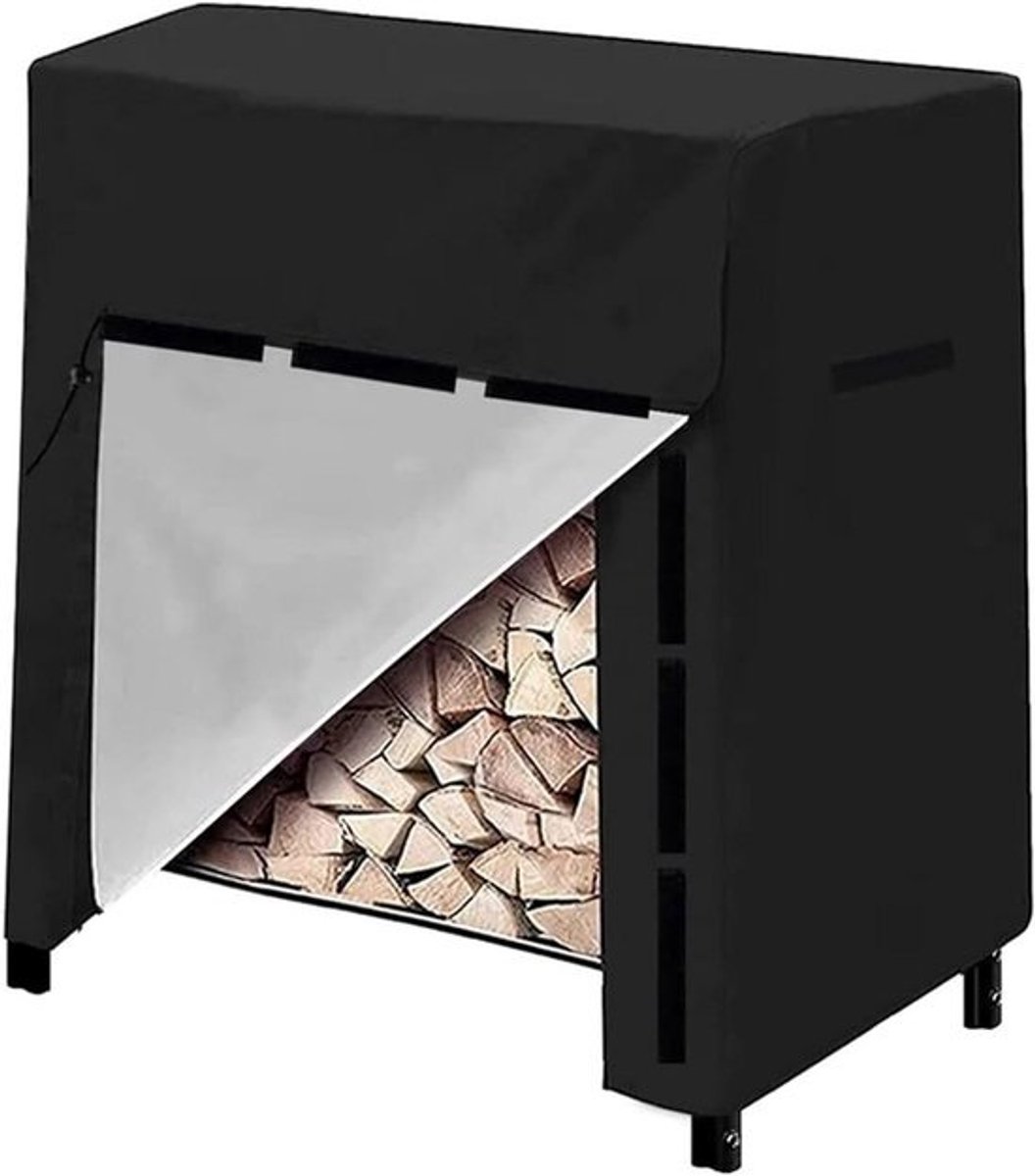 Brandhoutrekhoes - Houtopslaghoes - Houdt droog - Ventilatieontwerp - 4FT/8FT - Zwart
