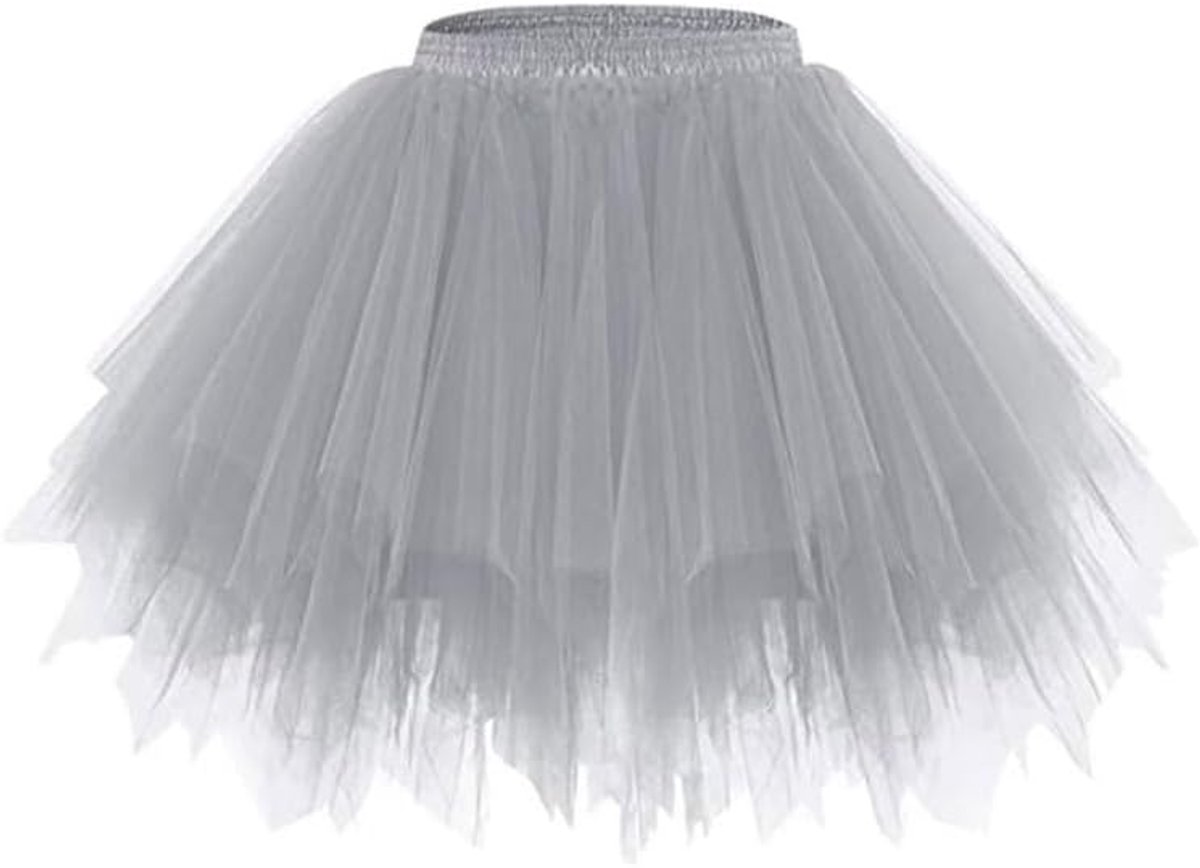 Tule rok voor dames in roze en zwart, tulerok, dames, tutu, tule rok, roze, roze tule rok voor dames (dieprood, eenheidsmaat)