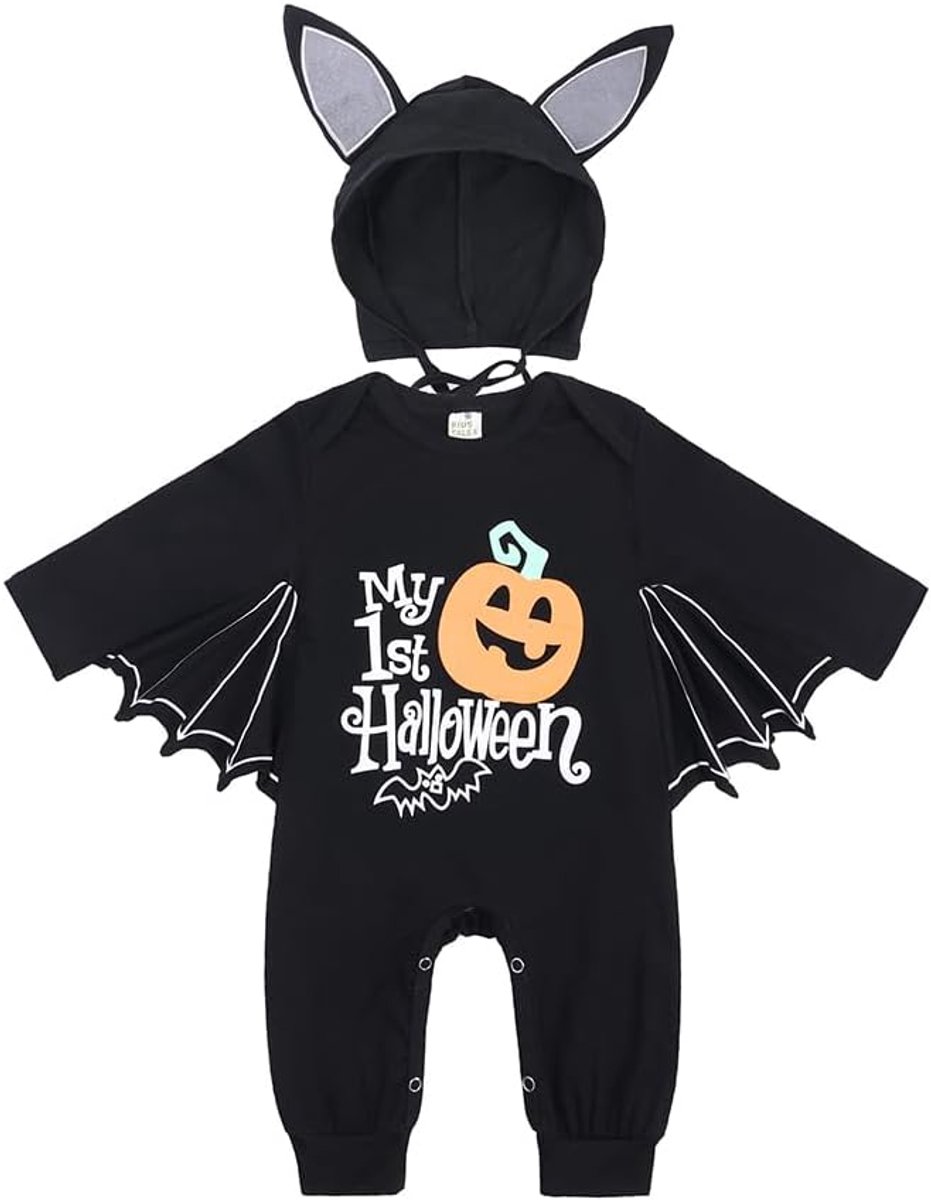 Halloween Kostuum, Baby Bat Kostuum, Pasgeboren Halloween Outfit, Halloweens Onesie Newborn, Infant Halloweens Skelet Kostuum, 0-24 Maanden