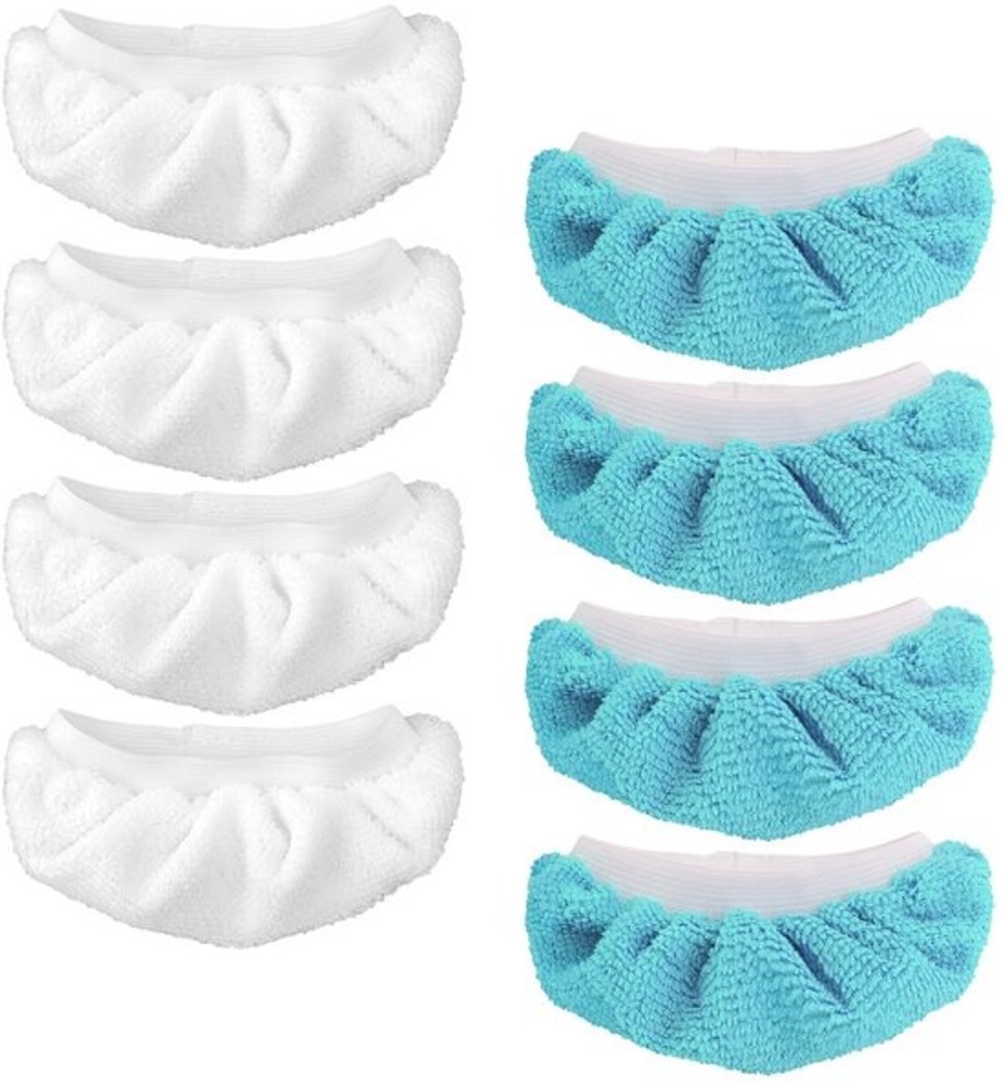 Dailygoods - 8 stuks stoomreinigerpads - Vervangaccessoires - Voor handheld-stoomreiniger