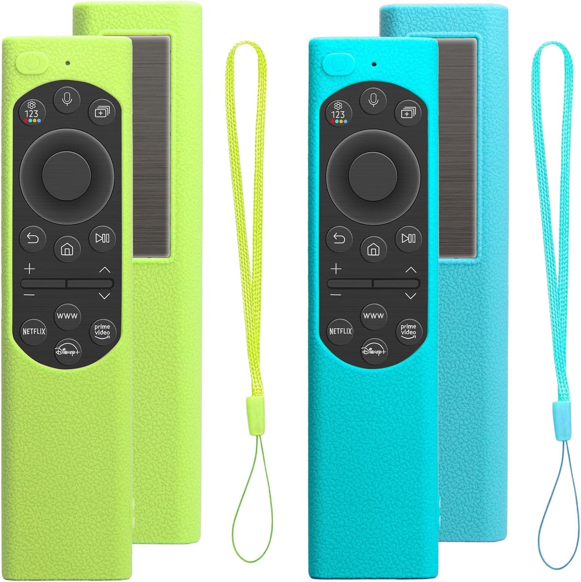 Cover voor Samsung Zonnecel Afstandsbediening 2021 2022 BN59-01357 BN59-01385 BN59-01265A Smart TV's Siliconen Beschermhoes Anti-slip Schokbestendig voor Samsung Afstandsbediening (Glow +Glow