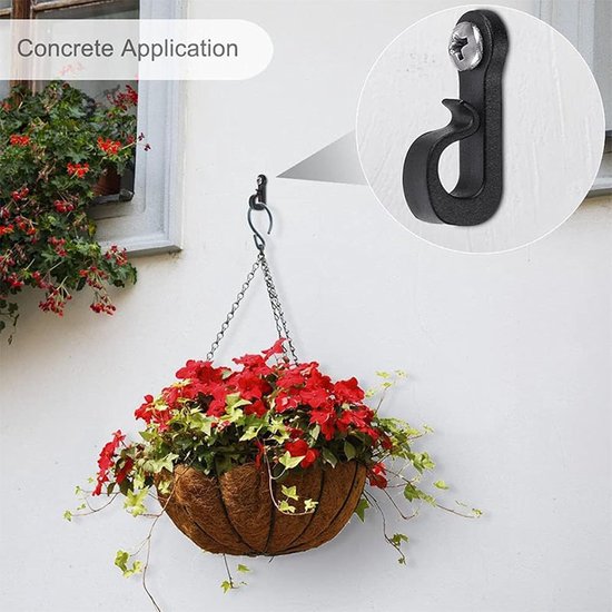 40 Pcs Hooks Screw Indoor Lights,Christmas Light Hooks,Screws Wall Hooks,Outdoor Screw Hooks Plants,Hook Screw Garden - ShopVlot — afbeelding 4