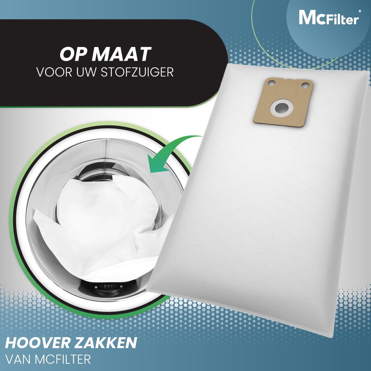 McFilter I 10 stofzuigerzakken, compatibel met Nilfisk VP300, GD 710, 910, 1000, 1005, 1010, 2000 I Alternatief voor - ShopVlot
