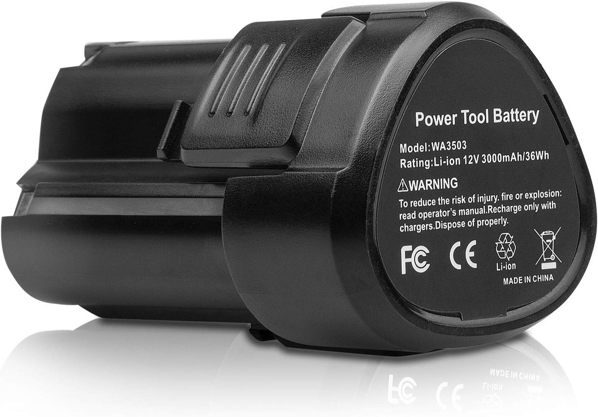 ASUNCELL WA3503 3000mAh 12V Battery Replacement for Worx WA3503 WA3504 WA3505 Wireless Power Tool Battery - ShopVlot