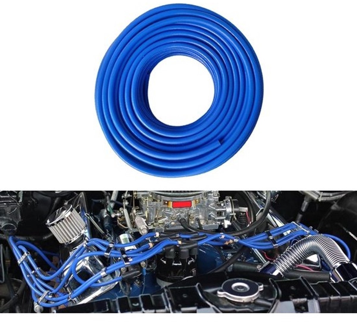 Vacuümslang met een binnendiameter van 3 mm en een lengte van 3 meter, blauw - Voor lucht, pompen en turbines