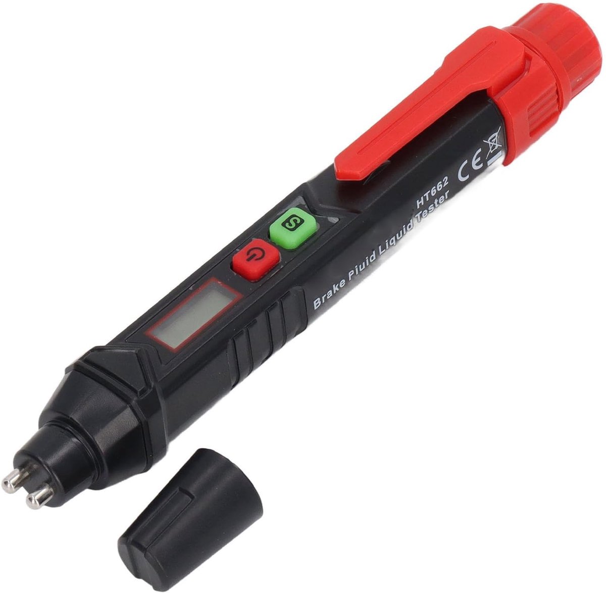 Remvloeistof Tester Pen - Automatische Vochtigheidsmeter voor DOT 3/4/5.1 | Snel 0-4% Watergehalte Meting | Schokbestendig ABS Voor Auto's, Motoren & Vrachtwagens