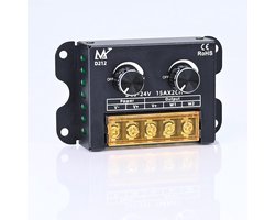TOPAI LED Strip Dimmer with 2 Buttons, Independent 2 Channel Control, PWM Dimming Controller, Output DC 5V-24V (max. - ShopVlot