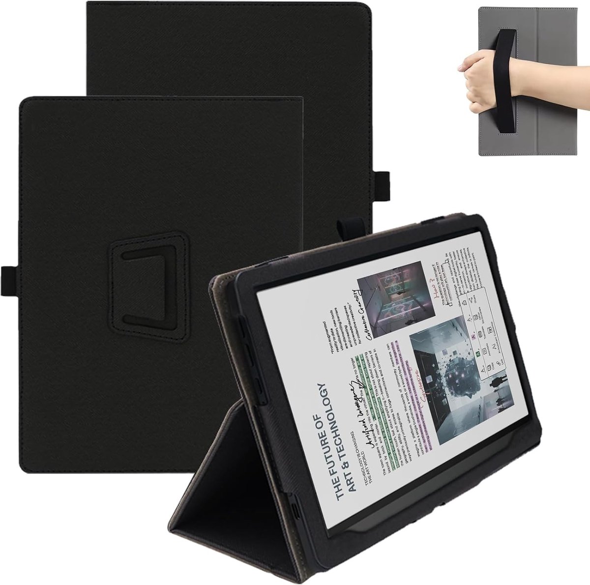 KUSINHOKA Case Compatible with BOOX Note Air 5C/Note Air 5 C 10.3 inch, Flip PU Leather Case with Cover, Flip Stand - ShopVlot