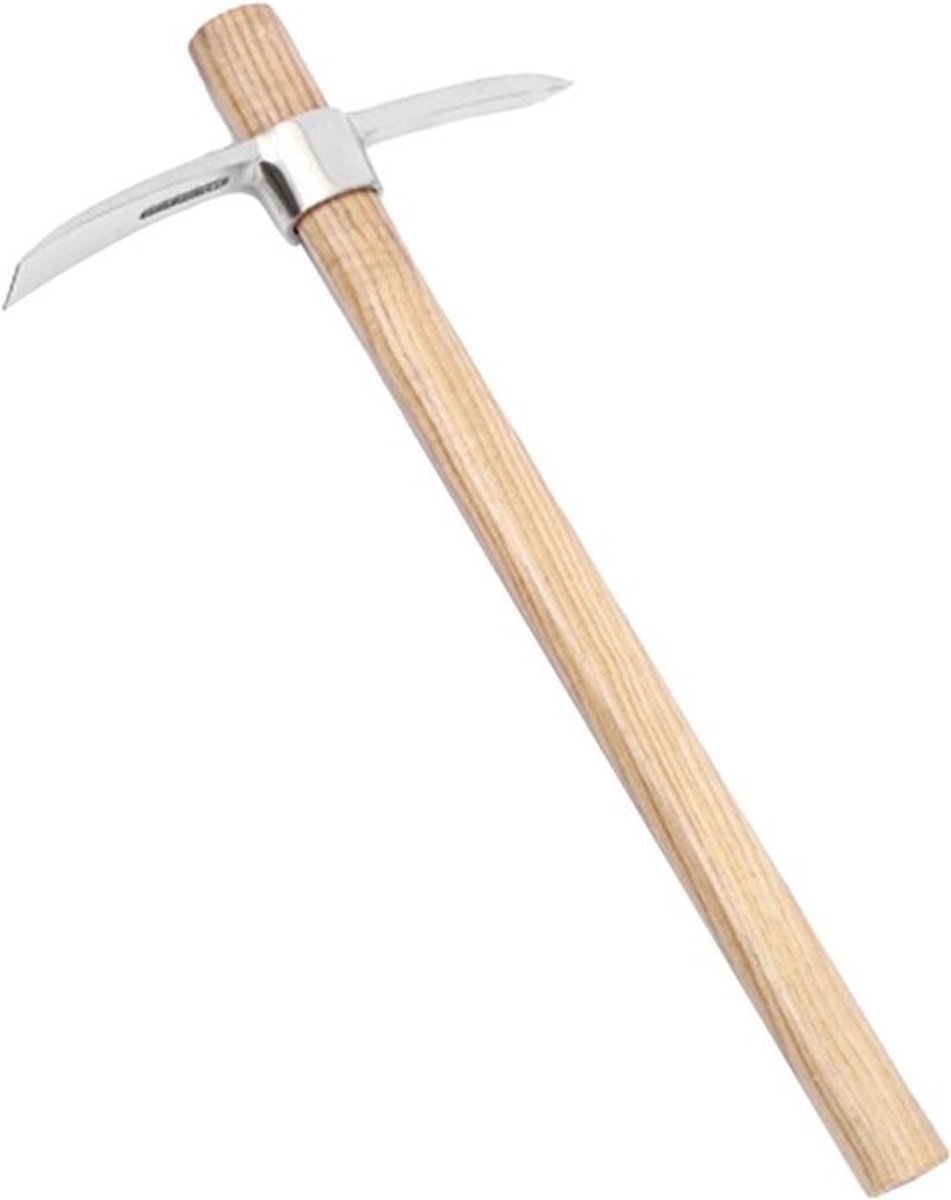 Graafgereedschap - Houthak tuin - Bodem bewerken - 2-in-1 ontwerp - 41 cm lengte - Zilverkleurig