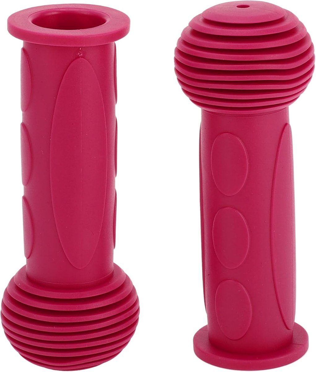 Child Bicycle Handlebar Grips Covers 110mm Long Soft - Kids Bicycle End Handles Protector Pink 1 Pair - ShopVlot