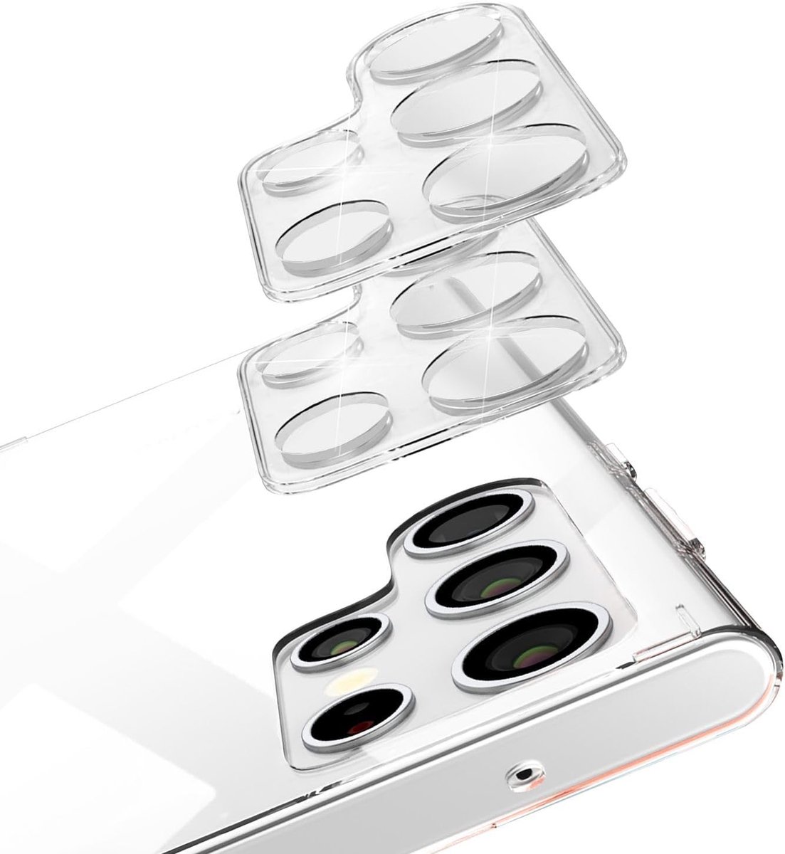 NALIA [2 Pack] Camera Protector Compatible with Samsung Galaxy S24 Ultra Glass, Clear Scratch Resistant Lens - ShopVlot